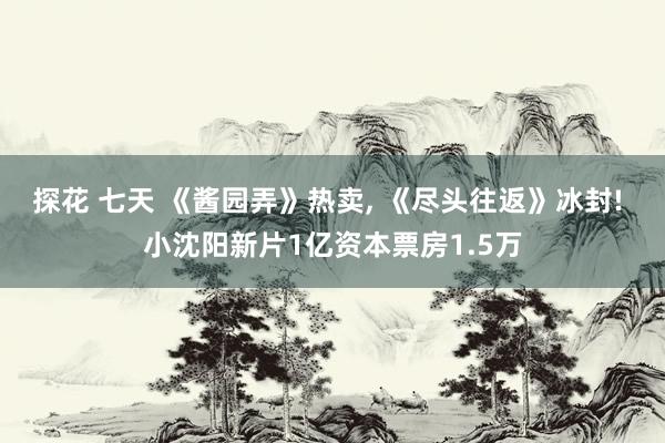 探花 七天 《酱园弄》热卖， 《尽头往返》冰封! 小沈阳新片1亿资本票房1.5万
